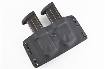 Image of Wilson Combat Kydex Carry Double Magazine Pouch, S and W M and P, Right Hand, 1.75in Belt, Black KC13BKR15D