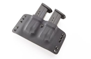 Image of Wilson Combat Kydex Carry Double Magazine Pouch, S&amp;W M&amp;P, Right Hand, 1.75in Belt, Black KC13BKL15D