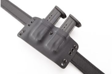 Image of Wilson Combat Kydex Carry Double Magazine Pouch, S&amp;W M&amp;P, Right Hand, 1.75in Belt, Black KC13BKL15D