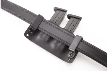 Image of Wilson Combat Kydex Carry Double Magazine Pouch, S&amp;W M&amp;P, Right Hand, 1.75in Belt, Black KC13BKL15D