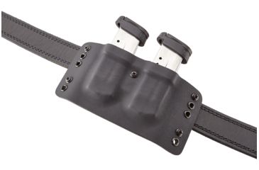 Image of Wilson Combat Kydex Carry Double Magazine Pouch, S&amp;W M&amp;P Shield, Left Hand, 1.75in Belt, Black KC15BKL15D