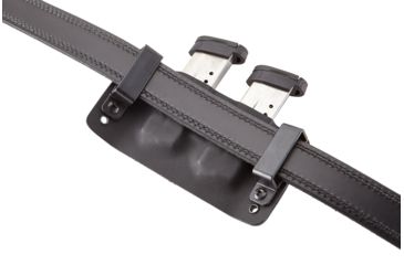 Image of Wilson Combat Kydex Carry Double Magazine Pouch, S&amp;W M&amp;P Shield, Left Hand, 1.75in Belt, Black KC15BKL15D
