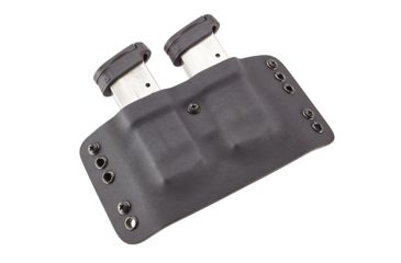 Image of Wilson Combat Kydex Carry Double Magazine Pouch, S&amp;W M&amp;P Shield, Right Hand, 1.75in Belt, Black KC15BKR15D