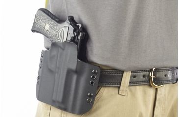 Image of Wilson Combat Kydex Carry Holster, Beretta 92, 96 Compact, Right Hand, 1.75in Belt, Black KC12BKR15