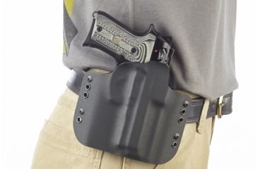 Image of Wilson Combat Kydex Carry Holster, Beretta 92, 96 Compact, Right Hand, 1.75in Belt, Black KC12BKR15