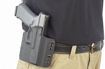 Image of Wilson Combat Kydex Carry Holster, Glock 17, 22, Right Hand, 1.75in Belt, Black KC6BKR15
