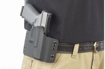 Image of Wilson Combat Kydex Carry Holster, Glock 19, 23, Right Hand, 1.75in Belt, Black KC5BKR15