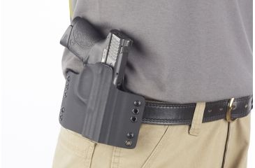 Image of Wilson Combat Kydex Carry Holster, S and W M and P, Compact, Right Hand, 1.75in Belt, Black KC14BKR15