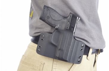 Image of Wilson Combat Kydex Carry Holster, S and W M and P Shield, Right Hand, 1.75in Belt, Black KC15BKR15