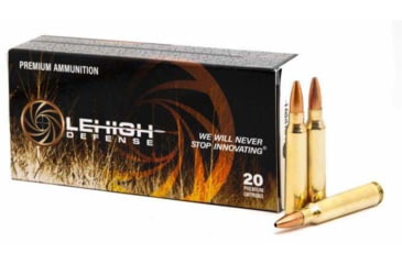 Image of Wilson Combat Lehigh Defense CC .223 Remington 45 Grain Fracturing Hollow Point Brass Cased Rifle Ammo, 20 Rounds, LA223-45-CC