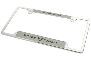 Image of Wilson Combat License Plate Frame, Silver 847