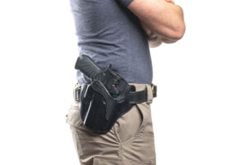 Image of Wilson Combat Lo-Profile II Leather Outside the Waistband Holster, SIG P320 Carry, Right, Black, MLP21CBLSR15