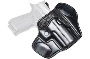 Image of Wilson Combat Lo-Profile II Leather Outside the Waistband Holster, SIG P320 Carry, Right, Black, MLP21CBLSR15