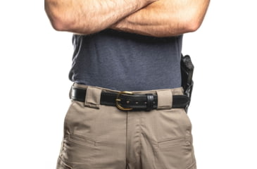 Image of Wilson Combat Lo-Profile II Leather Outside the Waistband Holster, SIG P320, Left, Black, MLP21BLSL15