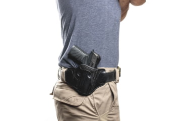 Image of Wilson Combat Lo-Profile II Leather Outside the Waistband Holster, Sig Sauer P365XL, Right, Black, MLP25BLSR15