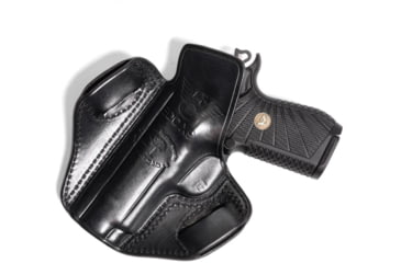 Image of Wilson Combat Lo-Profile II Leather Outside the Waistband Holster, Wilson Combat EDC X9, Right, Black, MLP9BLSR15