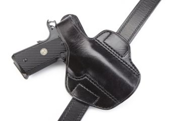 Image of Wilson Combat Lo-Profile Thumb Break Holster, Full-Size 1911, Right Hand, 1.5in Belt, Black Leather LPTB1BLR15