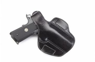 Image of Wilson Combat Lo-Profile Thumb Break Holster, Full-Size 1911, Right Hand, 1.5in Belt, Black Leather LPTB1BLR15
