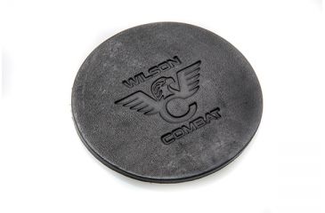 Image of Wilson Combat Logo Leather Coaster, 4in, Package of 4, Black 740