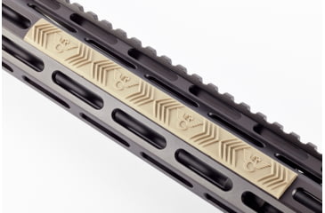 Image of Wilson Combat M-LOK Rail Cover, 4 Slot, Package of 3, Flat Dark Earth, TR-MRC-FDE