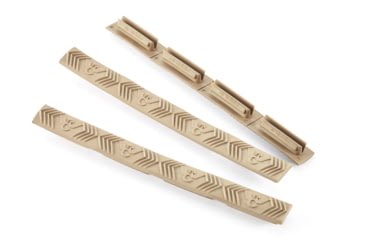 Image of Wilson Combat M-LOK Rail Cover, 4 Slot, Package of 3, Flat Dark Earth, TR-MRC-FDE