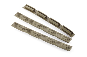 Image of Wilson Combat M-LOK Rail Cover, 4 Slot, Package of 3, Green, TR-MRC-GN