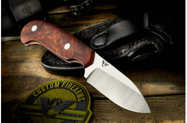 Image of Wilson Combat Mombasa Skinner Fixed Blade Knife, Des. Ironwood, Woods, Black, WTK-MBH