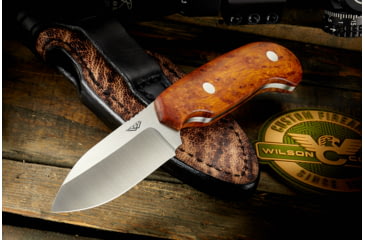 Image of Wilson Combat Mombasa Skinner Fixed Blade Knife, Des. Ironwood, Woods, Brown, WTK-MLBE