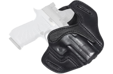 Image of Wilson Combat Optic Ready Cowhide Leather Outside the Waistband Holster, SIG P320 Carry, Right, Black, OR21CBLSR15