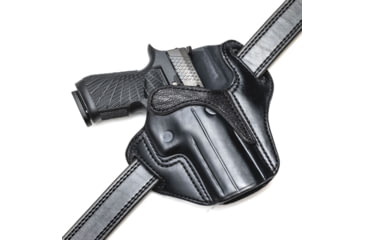 Image of Wilson Combat Optic Ready Cowhide Leather Outside the Waistband Holster, SIG P320, Right, Black, OR21BLSR15