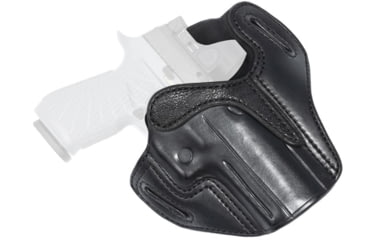 Image of Wilson Combat Optic Ready Cowhide Leather Outside the Waistband Holster, SIG P320, Right, Black, OR21BLSR15