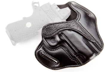 Image of Wilson Combat Optic Ready Leather Outside the Waistband Holster, 1911 Compact, Right, Black, OR2BLSR15