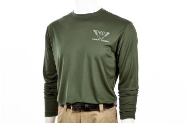 Image of Wilson Combat Performance Long Sleeve Shirt, Green, Extra Large 827XL