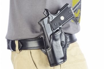 Image of Wilson Combat Practical Holster, Compact 1911, Left Hand, 1.5in Belt, Black P2BLL15