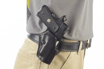 Image of Wilson Combat Practical Holster, Compact 1911, Right Hand, 1.5in Belt, Black P2BLR15
