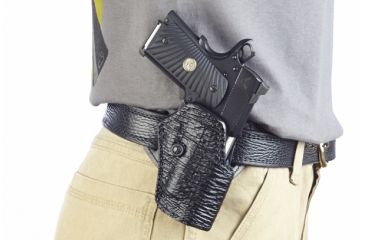Image of Wilson Combat Practical Holster, Compact 1911, Right Hand, 1.5in Belt, Black Shark P2BSR15