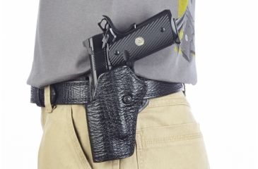 Image of Wilson Combat Practical Holster, Full-Size 1911, Left Hand, 1.5in Belt, Black Shark P1BSL15