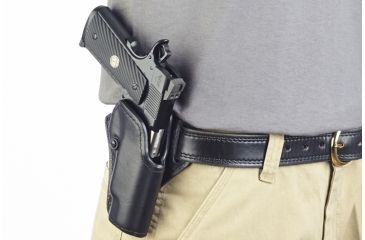 Image of Wilson Combat Practical Holster, Full-Size 1911, Right Hand, 1.5in Belt, Black P1BLR15