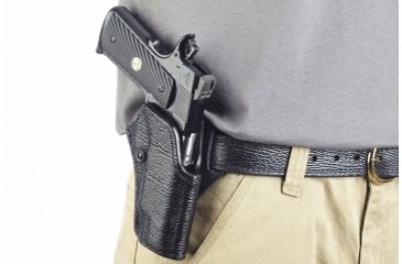 Image of Wilson Combat Practical Holster, Full-Size 1911, Right Hand, 1.5in Belt, Black Shark P1BSR15