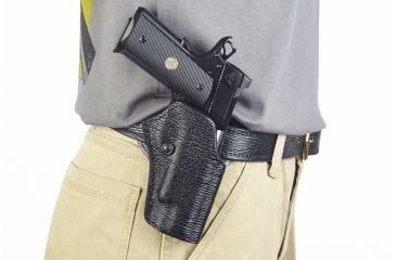 Image of Wilson Combat Practical Holster, Full-Size 1911, Right Hand, 1.5in Belt, Black Shark P1BSR15