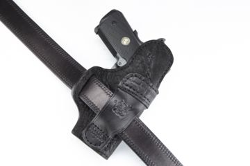 Image of Wilson Combat Rapid Response Holster, Compact 1911, Left Hand, 1.5in Belt, Black Elephant RV2BEL15