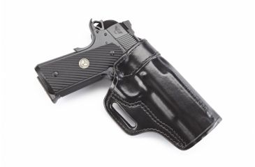 Image of Wilson Combat Rapid Response Holster, Full-Size 1911, Right Hand, 1.5in Belt, Black Leather RV1BLR15