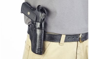 Image of Wilson Combat Rapid Response Holster, Full-Size 1911, Right Hand, 1.5in Belt, Black Shark RV1BSR15