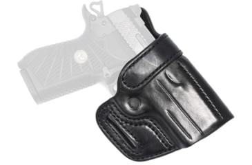 Image of Wilson Combat Rapid Response Leather Outside the Waistband Holster, Wilson Combat EDC X9s/SFX9, Right, Black, RV9SBLR15
