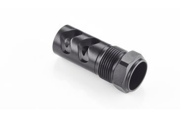Image of Wilson Combat Rapid-Thread Muzzle Brake, Flat Back, Whisper Suppressor, .30 Caliber, Black SP-RTMBFB-30