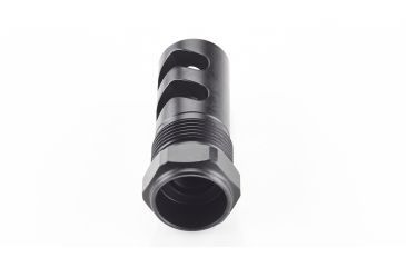 Image of Wilson Combat Rapid-Thread Muzzle Brake, Flat Back, Whisper Suppressor, .30 Caliber, Black SP-RTMBFB-30