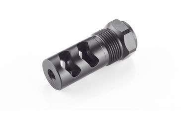 Image of Wilson Combat Rapid-Thread Muzzle Brake, Flat Back, Whisper Suppressor, .30 Caliber, Black SP-RTMBFB-30