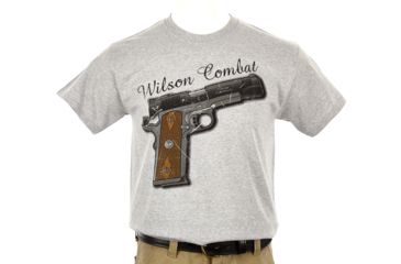 Image of Wilson Combat Retro T-Shirt, Gray, Large, 844L