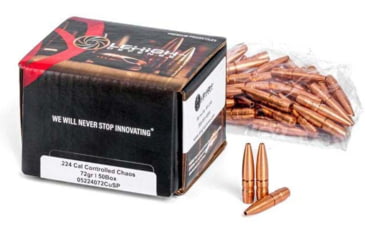 Image of Wilson Combat Rifle Bullets, .224 Caliber, 72 grain, Hollow PointFrangible, 50 Bullets, 05224072CuSP