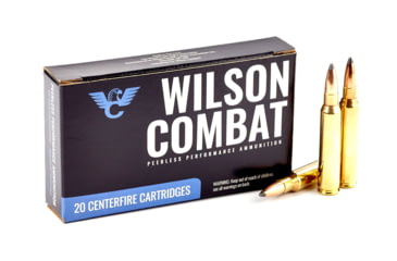 Image of Wilson Combat Sierra .223 Remington 65 Grain Gameking Spitzer Boat Tail Brass Cased Pistol Ammo, 20 Round, A223-65-SBT-20RD